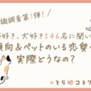 猫好き、犬好き546名に聞いた恋愛傾向＆ペットのいる恋愛や婚活って実際どうなの？