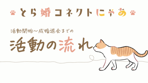 【仮交際って？】とら婚コネクトにゃあでの活動の流れ